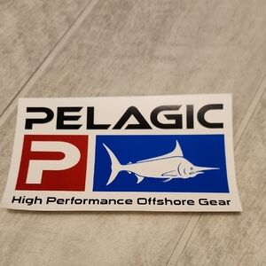 🐻 Pelagic Sticker with Red, Blue and Black Logo